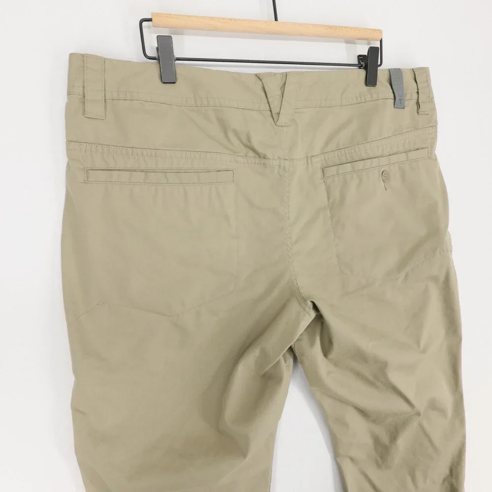 Toad&Co Departure Pants Mens 38x32 Khaki Chino Stretch Travel Outdoor Utility